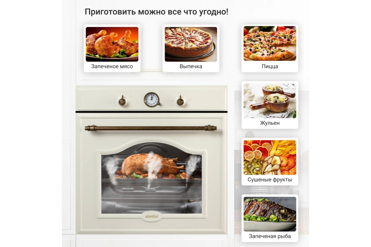 Электрический духовой шкаф Simfer B6EO77097