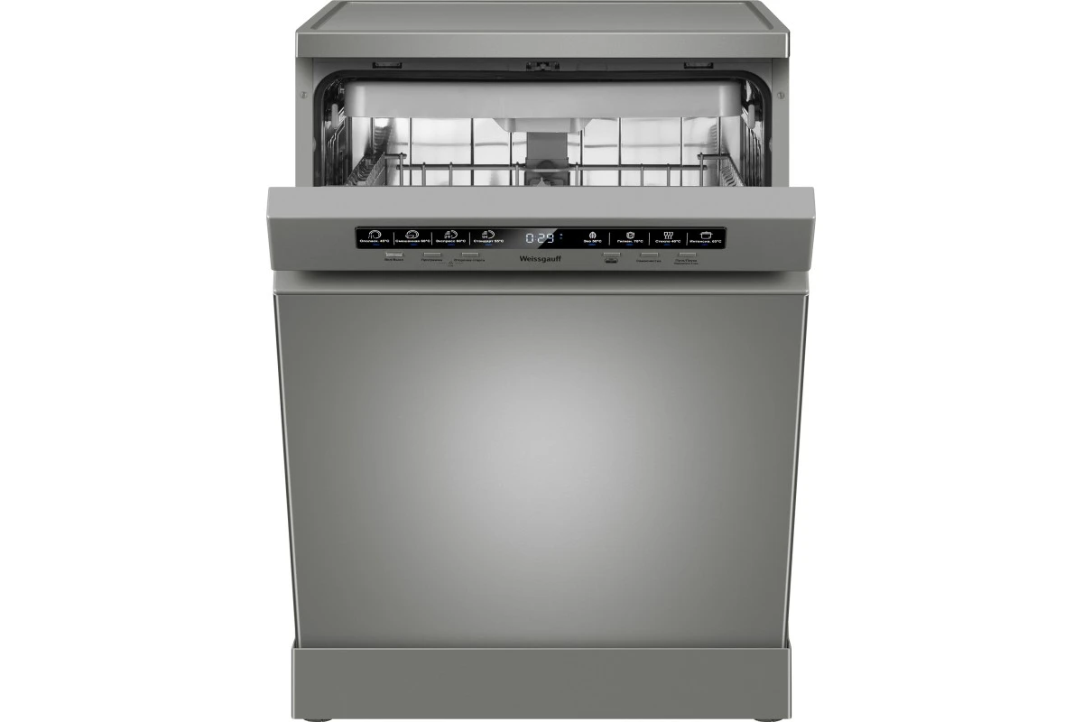 Посудомоечная машина Weissgauff DW 6038 D Dual Wash Silver