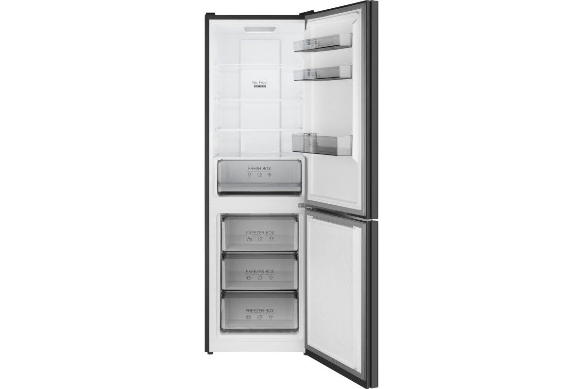 Отдельностоящий холодильник с инвертором Weissgauff WRK 185 Total NoFrost Inverter Black Glass