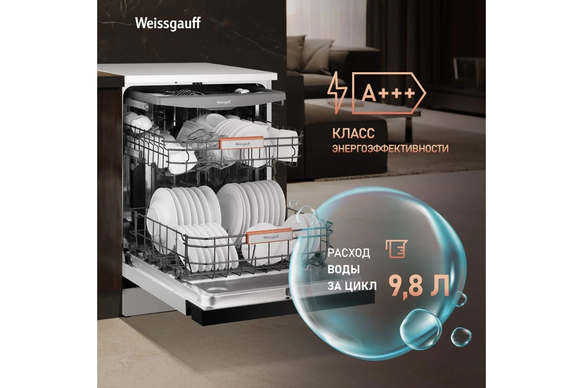 Посудомоечная машина с авто-открыванием Weissgauff DW 6038 Autoopen