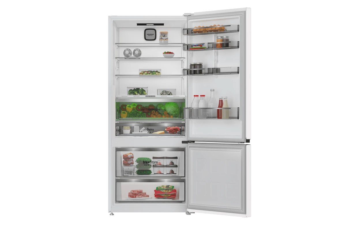 Холодильник с нижней морозильной камерой Grundig GKN17820FHW