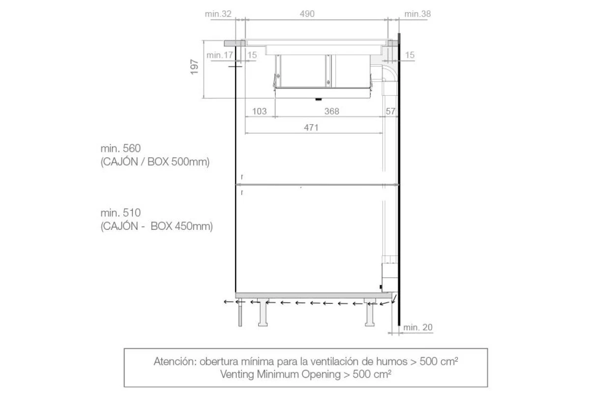 Варочная панель с вытяжкой Pando E-390/78 V.1130 ECO PLUS + DIFUSOR