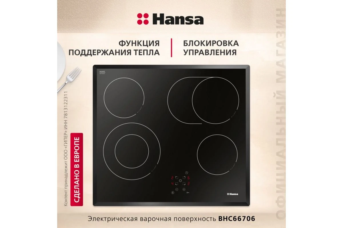 Электрическая панель Hansa BHC66706