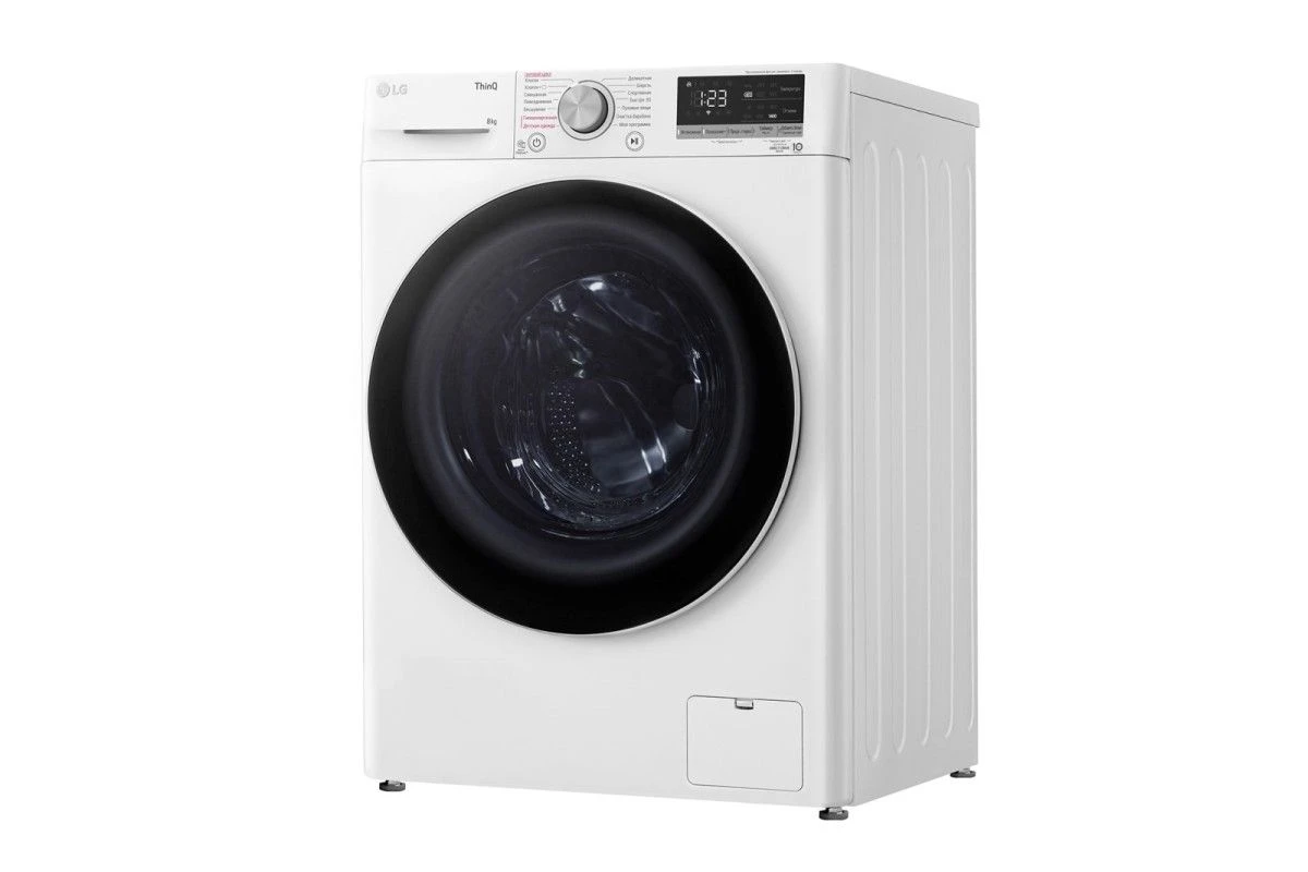 Стиральная машина LG F4V5TS0W с технологией AI DD