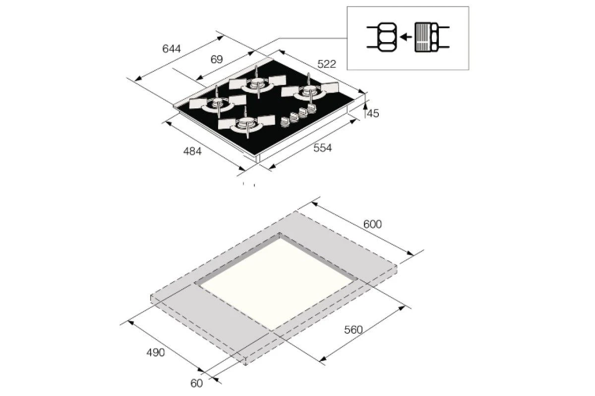 Варочная панель Asko HG8640BGB1