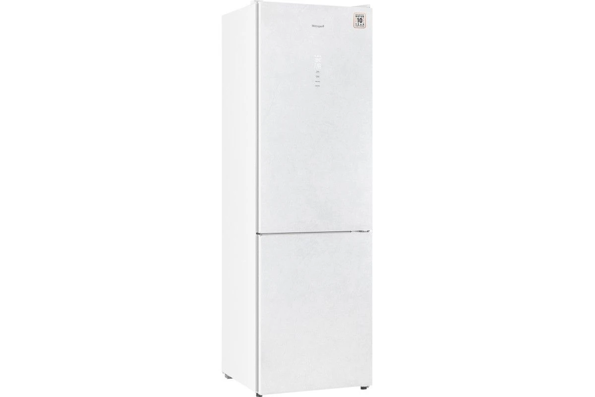 Отдельностоящий холодильник с инвертором Weissgauff WRK 2000 Total NoFrost Inverter White Rock Glass