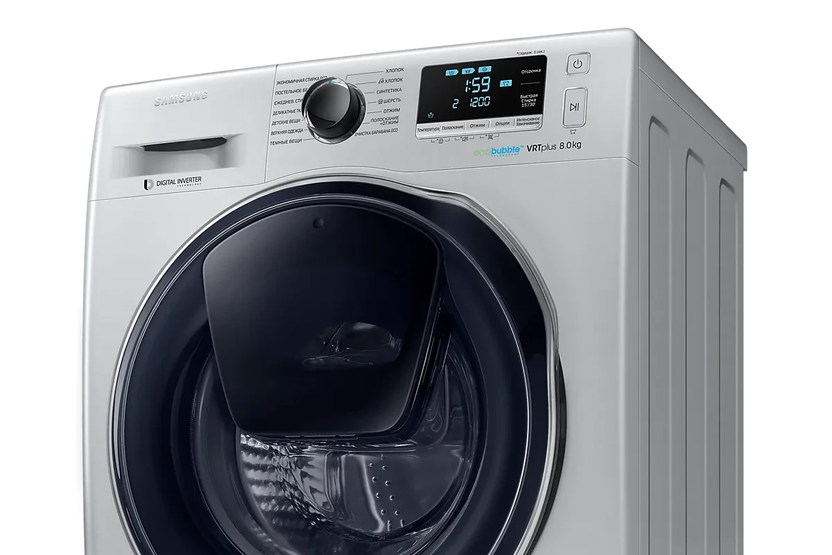 Стиральная машина Samsung WW80K6210RS/LD (AddWash и Eco Bubble)