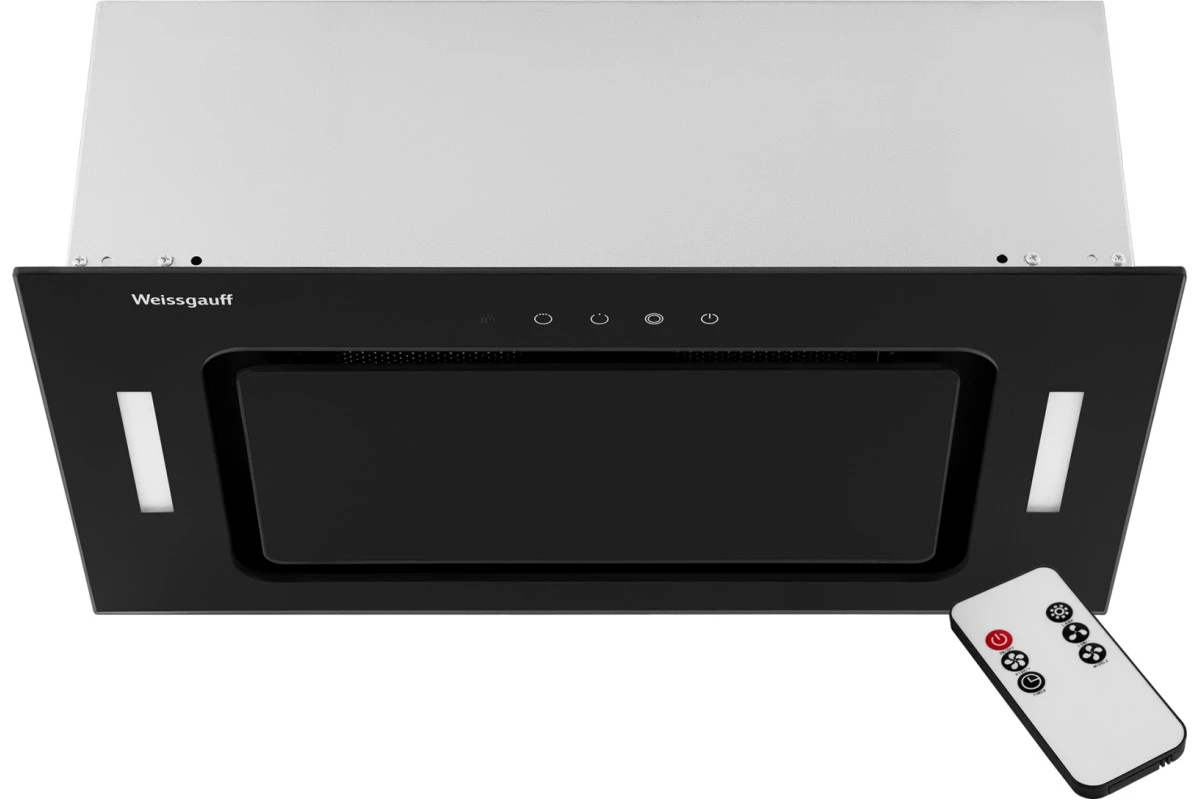 Кухонная встраиваемая вытяжка Weissgauff Intense 600 Touch Black Glass