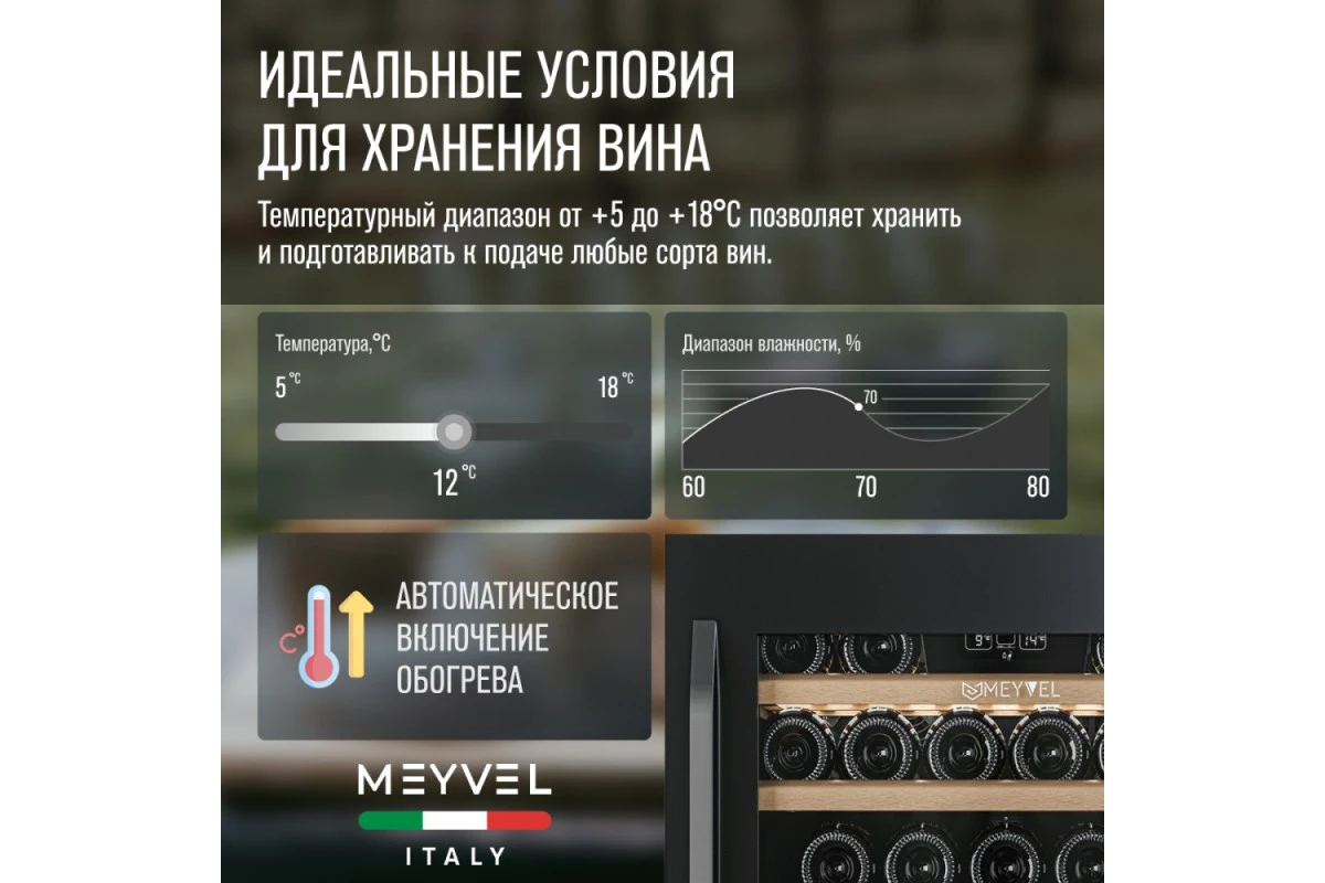 Винный шкаф Meyvel MV22-KBB1