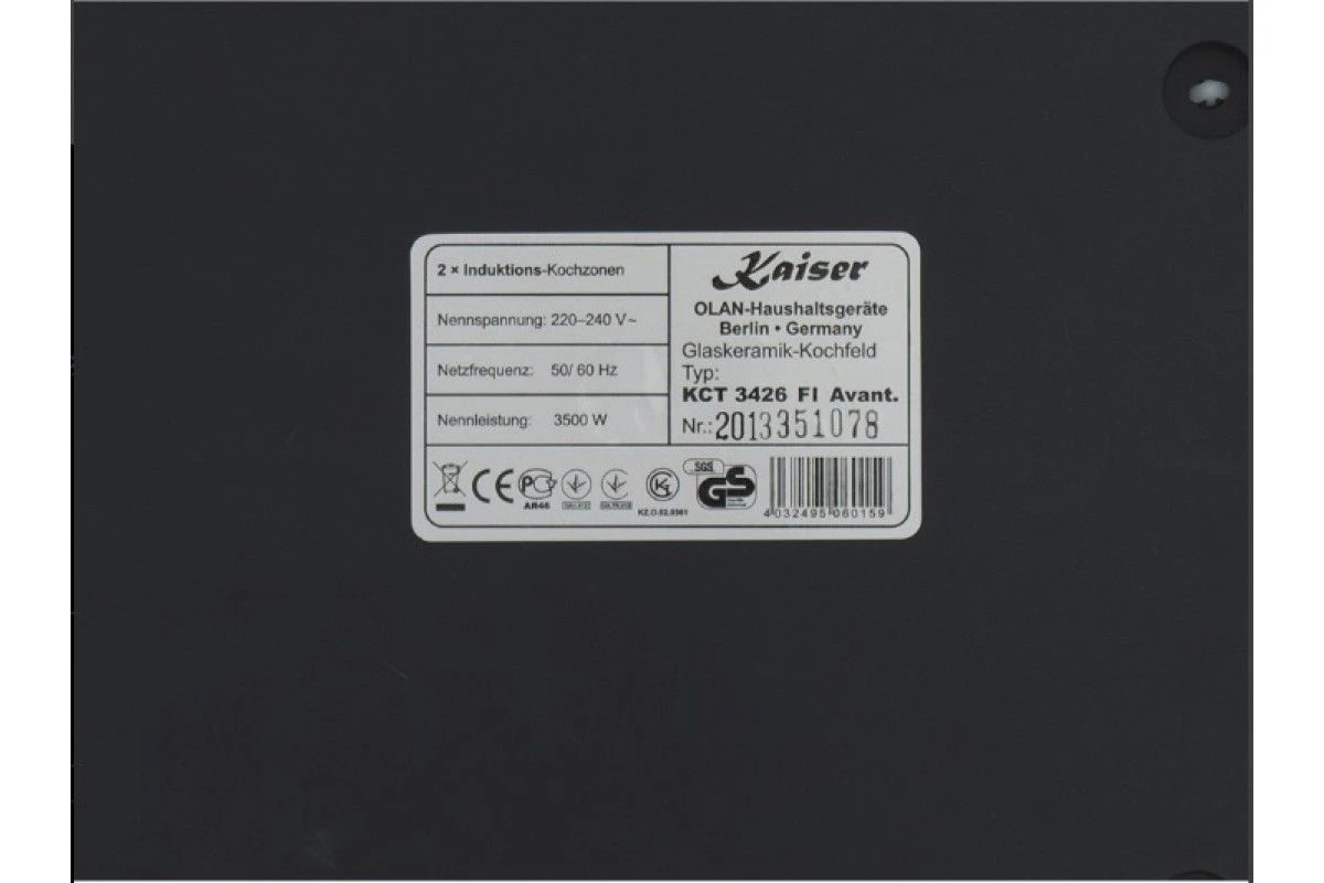Варочная панель Kaiser KCT 3426 FI Avantgarde