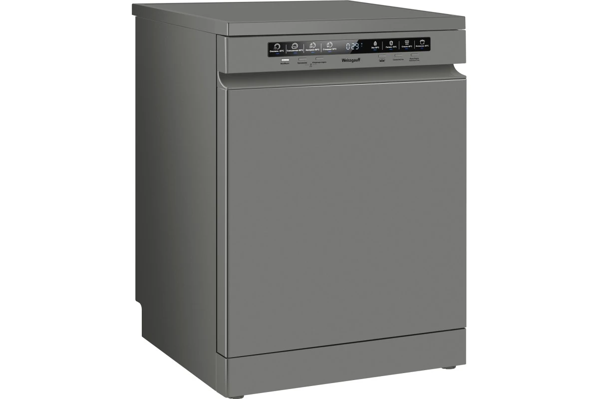 Посудомоечная машина Weissgauff DW 6038 D Dual Wash Silver