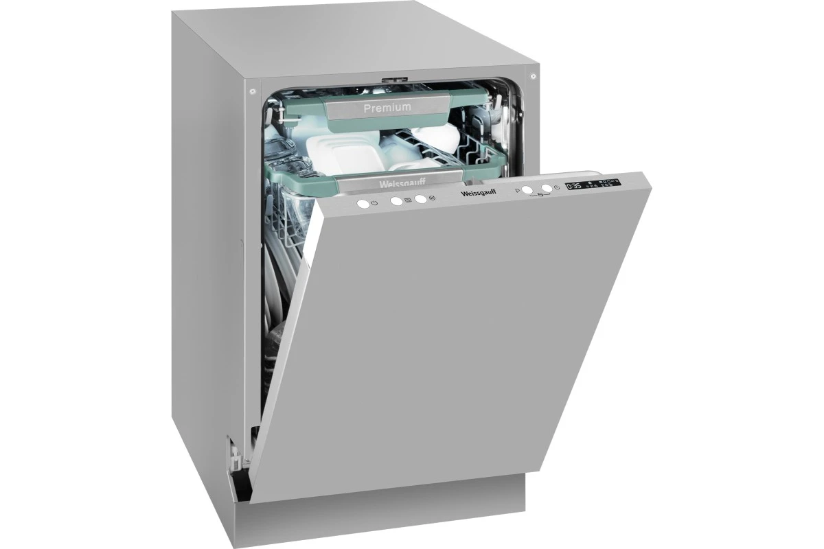Встраиваемая посудомоечная машина Weissgauff BDW 4575 D Inverter AutoOpen Timer Floor