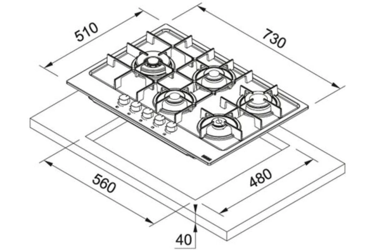 Варочная панель Franke FHMA 755 4G DCL OA C