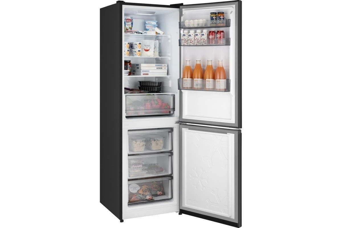 Отдельностоящий холодильник с инвертором Weissgauff WRK 185 Total NoFrost Inverter Black Inox