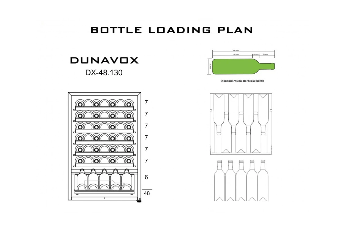 Винный шкаф Dunavox DX-48.130KF
