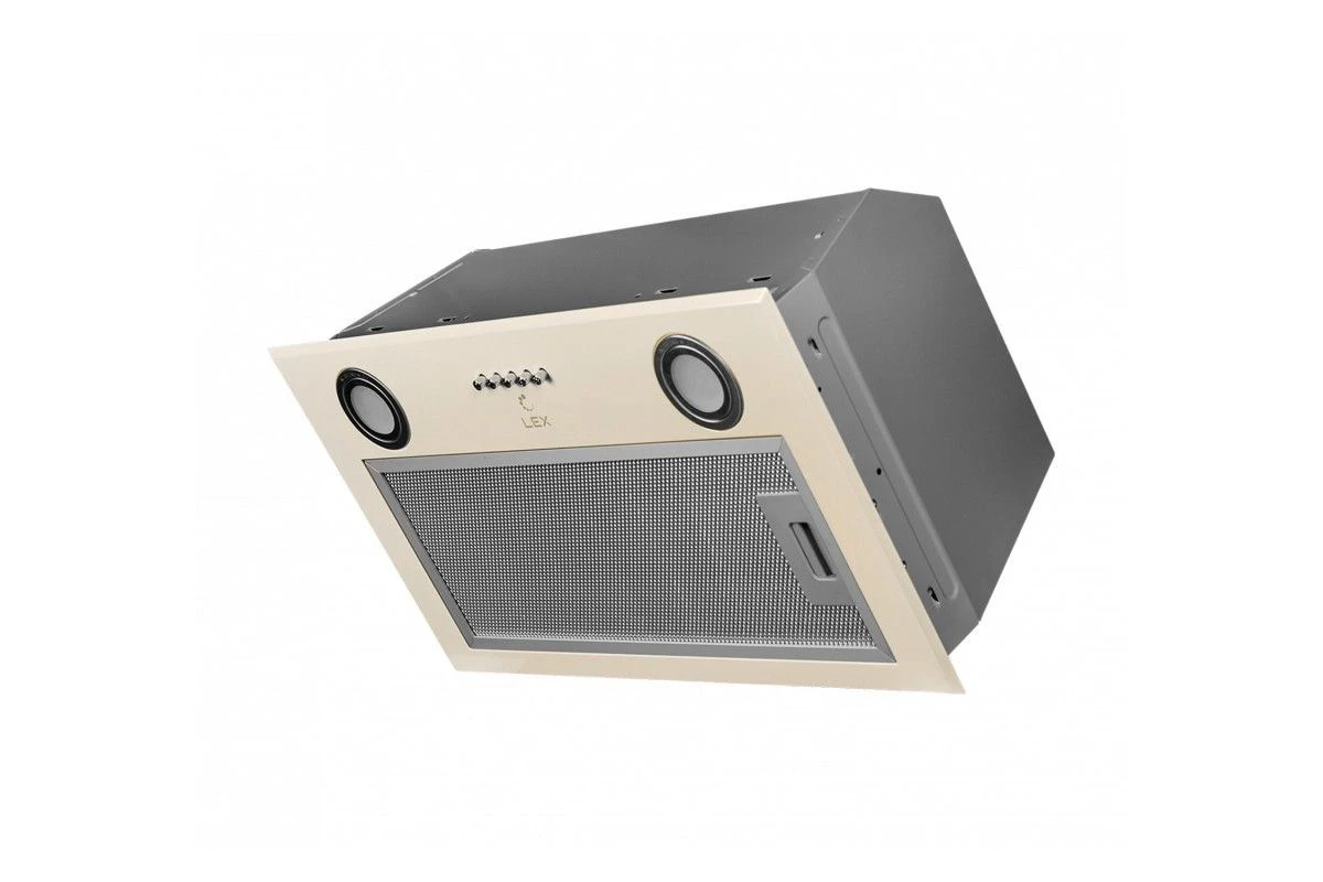 Встраиваемая кухонная вытяжка LEX GS BLOC P 600 Ivory Light Белый антик