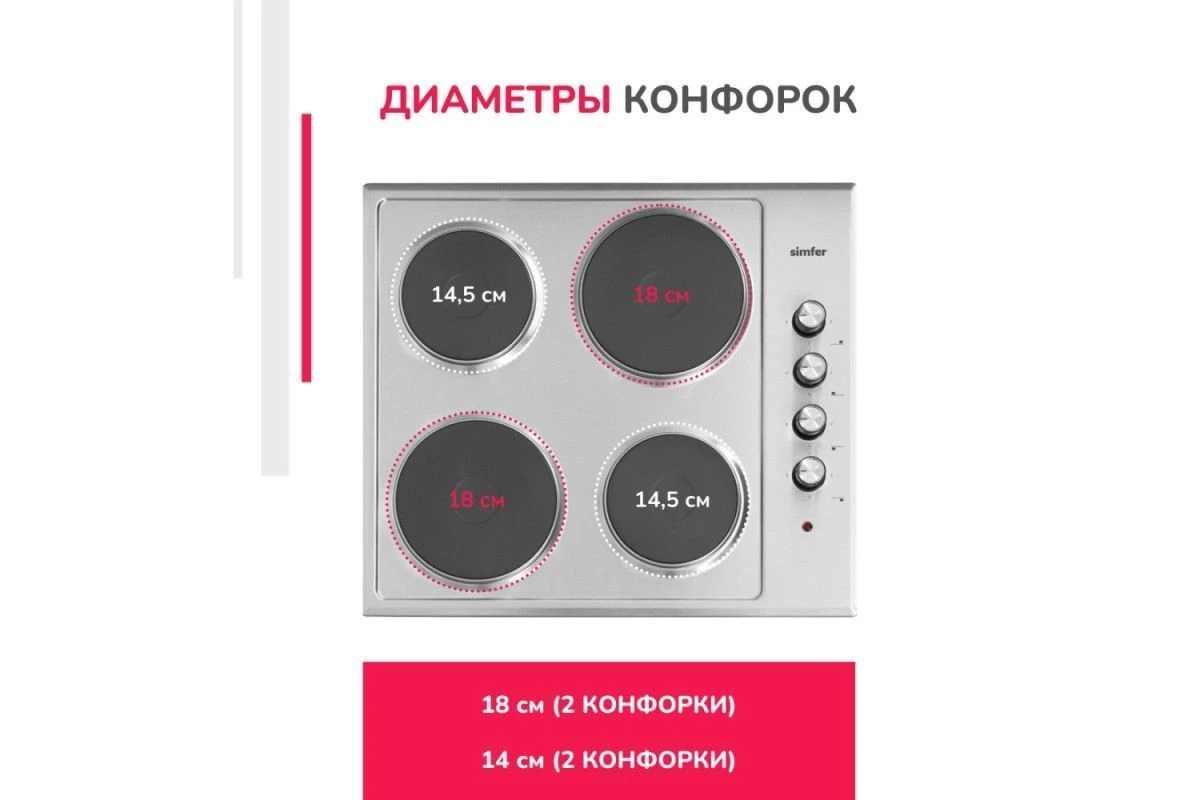 Электрическая варочная панель Simfer H60E04M011