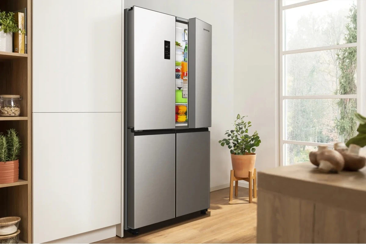 Многодверный холодильник Gorenje NRM819E61X