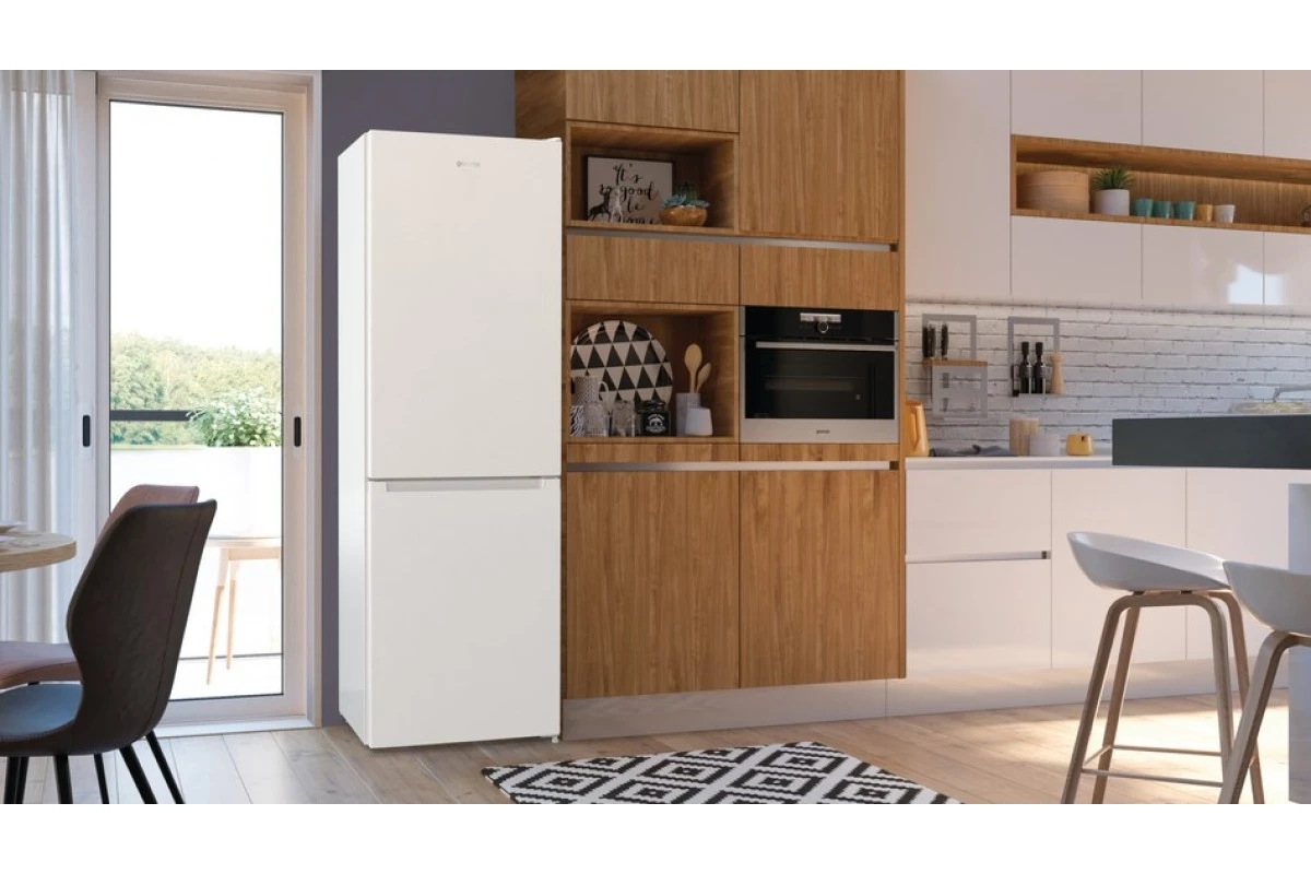 Отдельностоящий двухкамерный холодильник Gorenje NRK6191EW4