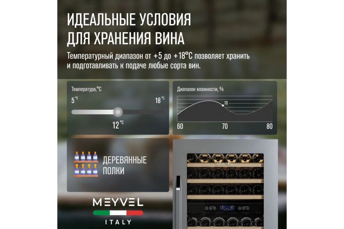 Винный шкаф Meyvel MV42-KSB2