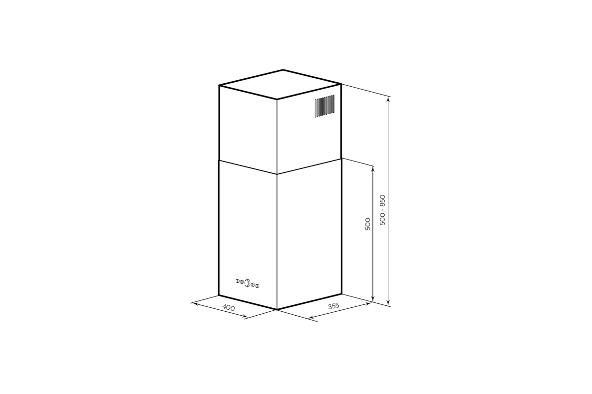 Вытяжка кухонная декоративная LEX MONO 400 WHITE
