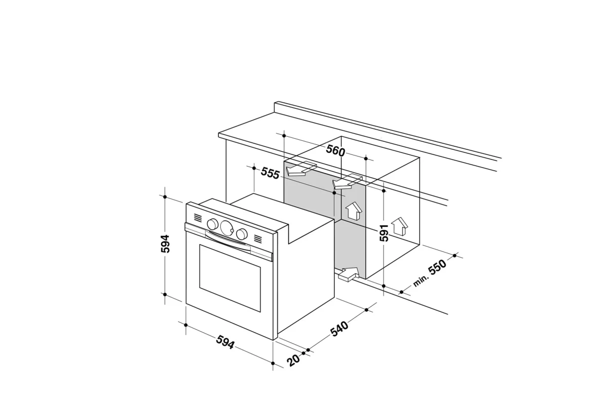 Многофункциональный газовый духовой шкаф DeLonghi SGB 4 RUS