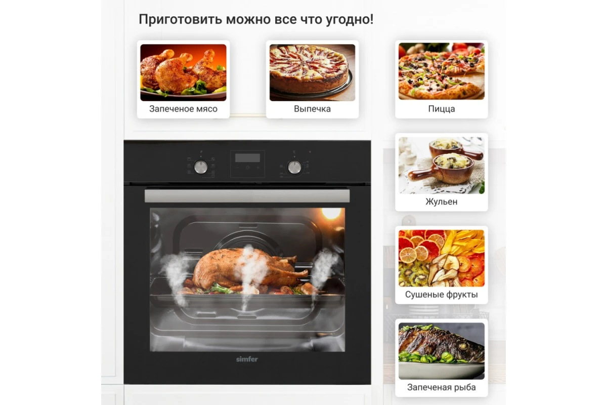 Электрический духовой шкаф Simfer B6ES58016