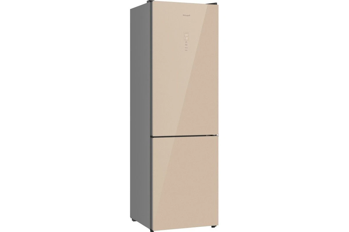 Отдельностоящий холодильник Weissgauff WRK 195 D Full NoFrost Beige Glass
