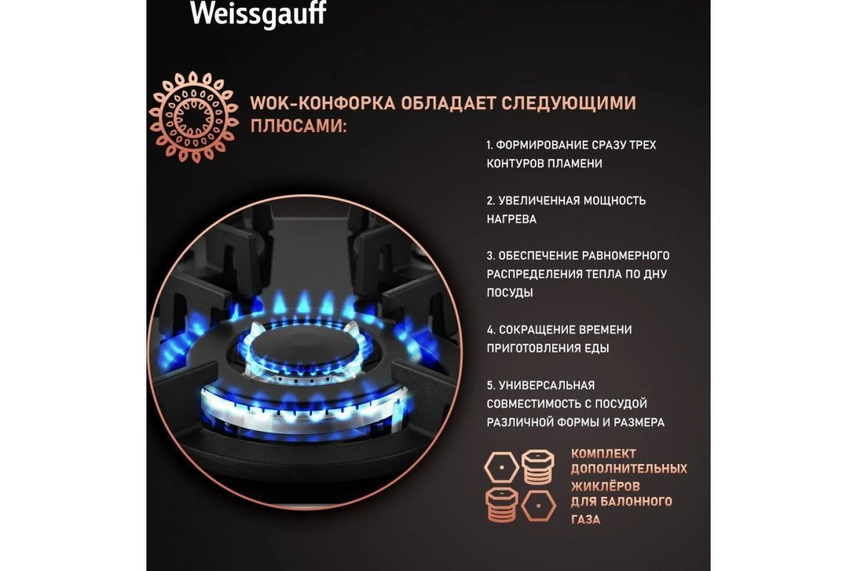 Варочная панель Weissgauff HG 430 BGV