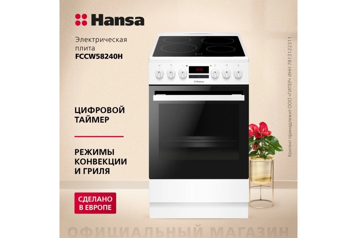 Электрическая плита Hansa FCCW58240H