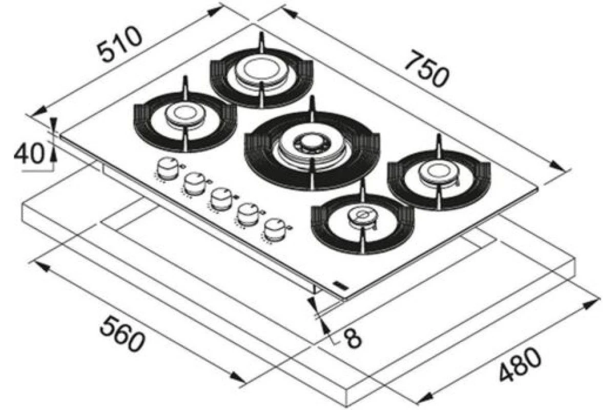 Варочная панель Franke FHMF 755 4G DC C LG