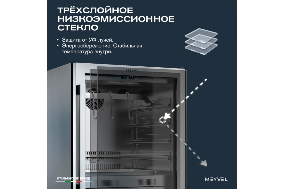 Холодильник для сухого вызревания мяса Meyvel MM-45SR
