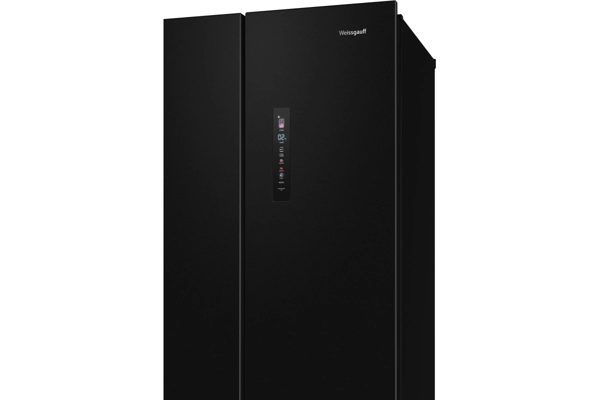 Отдельностоящий холодильник Weissgauff WFD 450 Built-in Inverter NoFrost Dark Inox