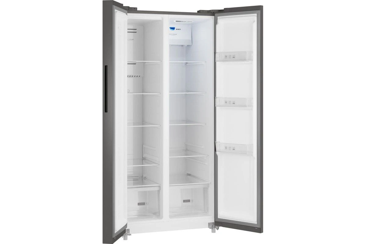 Отдельностоящий холодильник с инвертором Weissgauff WSBS 500 Inverter NoFrost Dark Grey