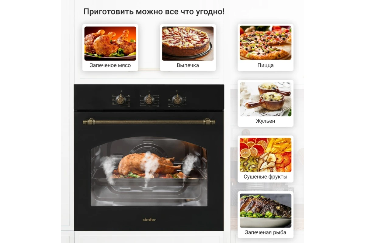 Электрический духовой шкаф Simfer B6EL18017
