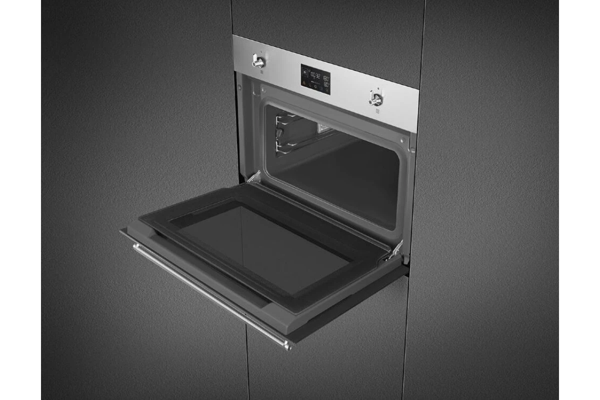 Компактный духовой шкаф с пароваркой Smeg SO4302S3X