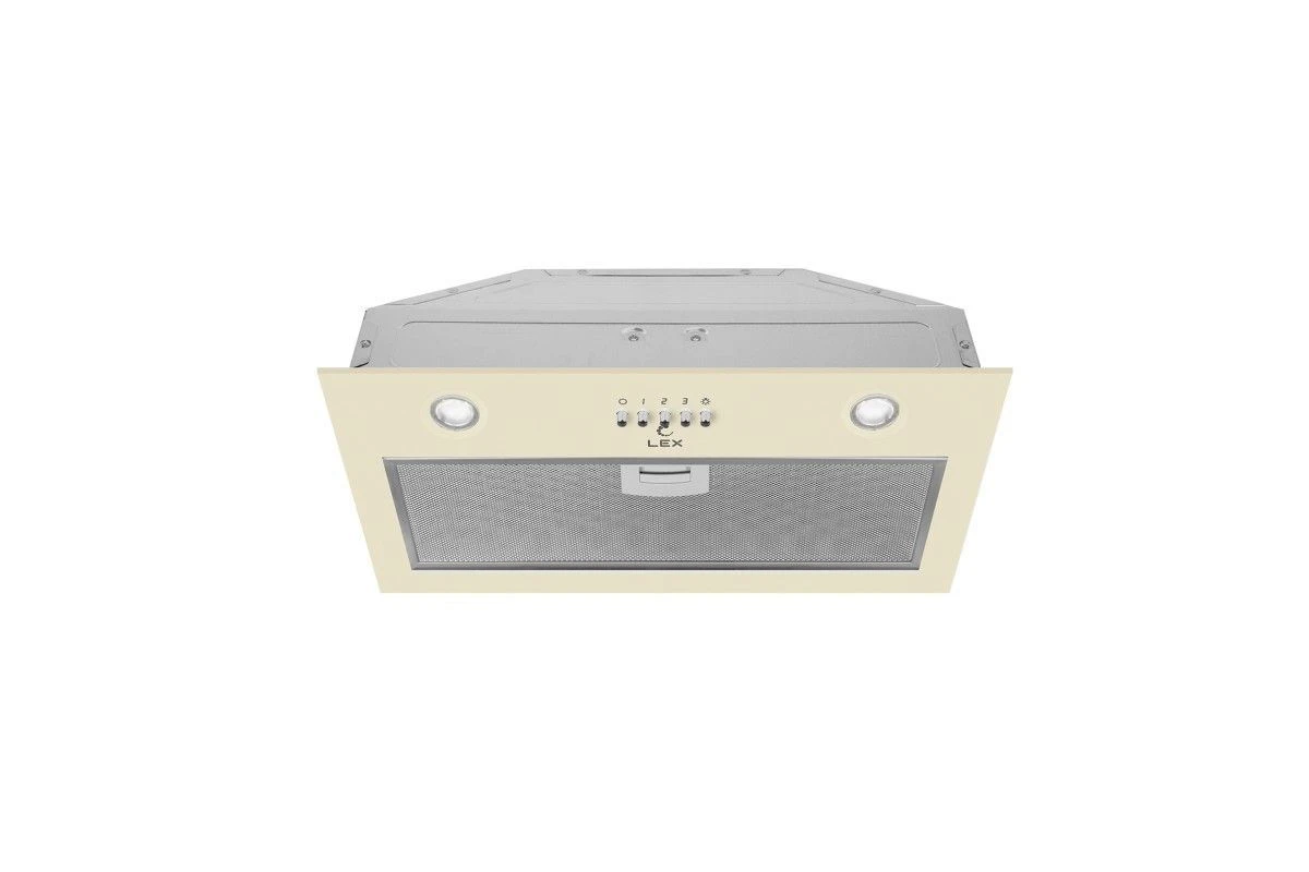 Встраиваемая кухонная вытяжка LEX Ghost 600 IVORY LIGHT БЕЛЫЙ АНТИК