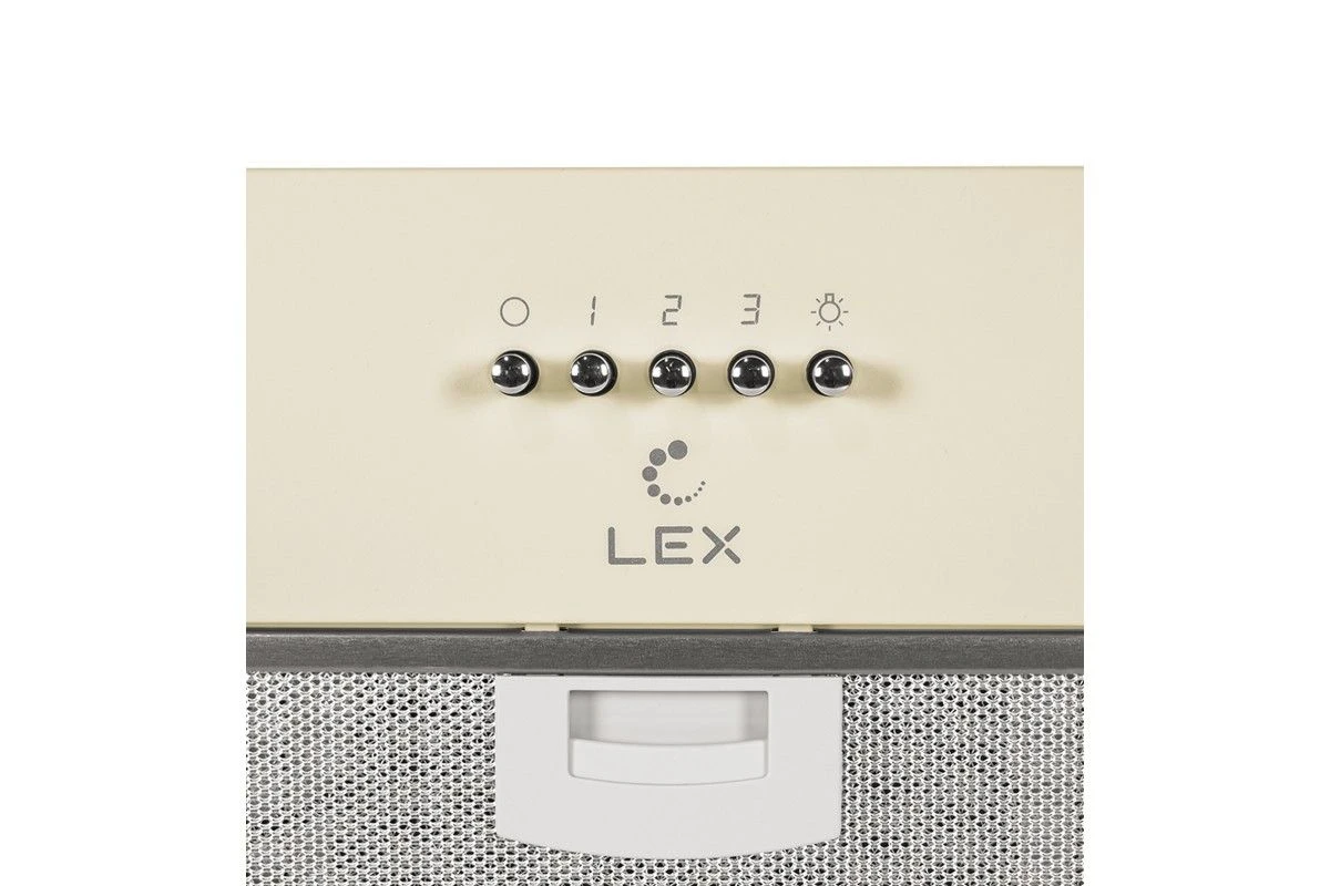 Встраиваемая кухонная вытяжка LEX Ghost 600 IVORY LIGHT БЕЛЫЙ АНТИК