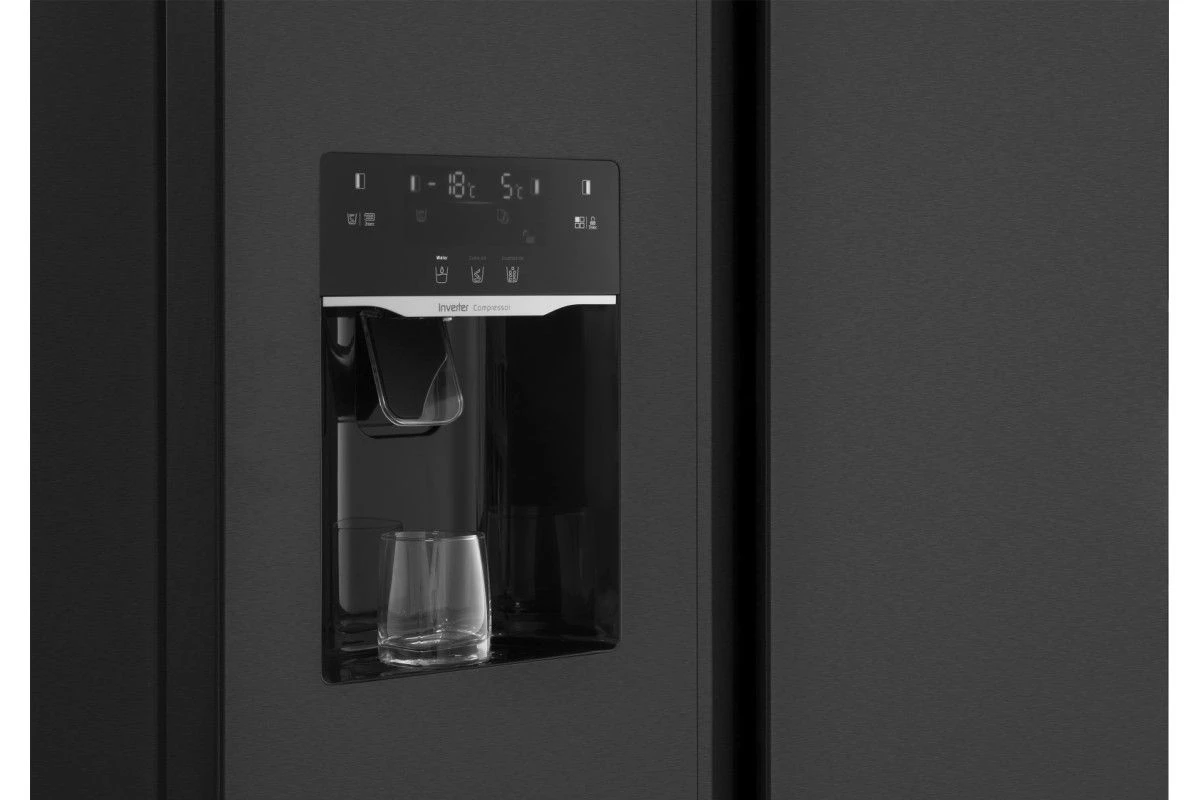 Отдельностоящий холодильник с инвертором и генератором льда Weissgauff WSBS 697 NFBX Inverter Ice Maker