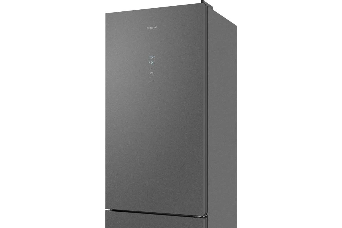 Отдельностоящий холодильник Weissgauff WRK 195 D Full NoFrost Bru Steel Glass