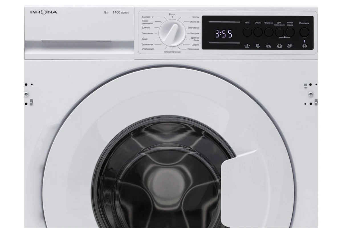 Встраиваемая стиральная машина Krona ZIMMER 1400 8K WHITE