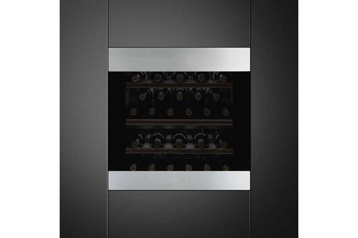 Встраиваемый холодильный шкаф для вина Smeg CVI329X3