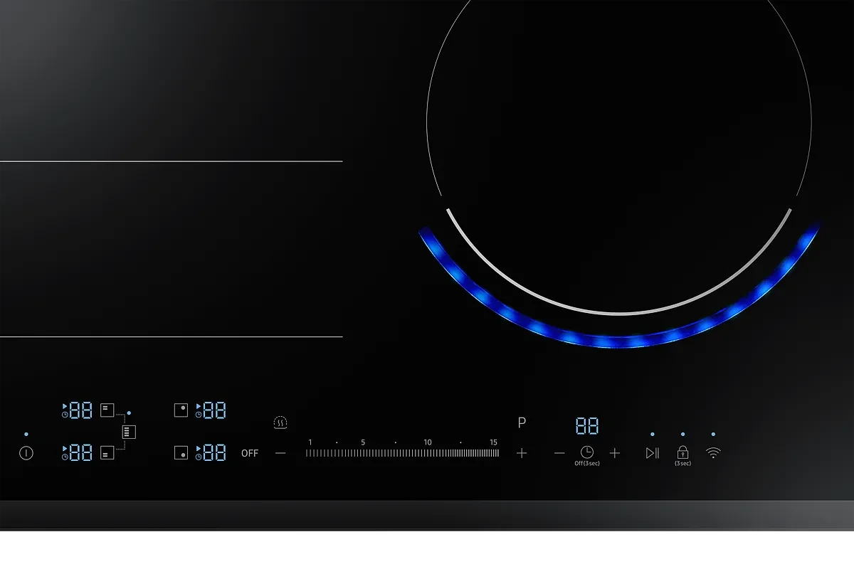 Индукционная панель Samsung NZ64R9777GK с технологией Virtual Flame™