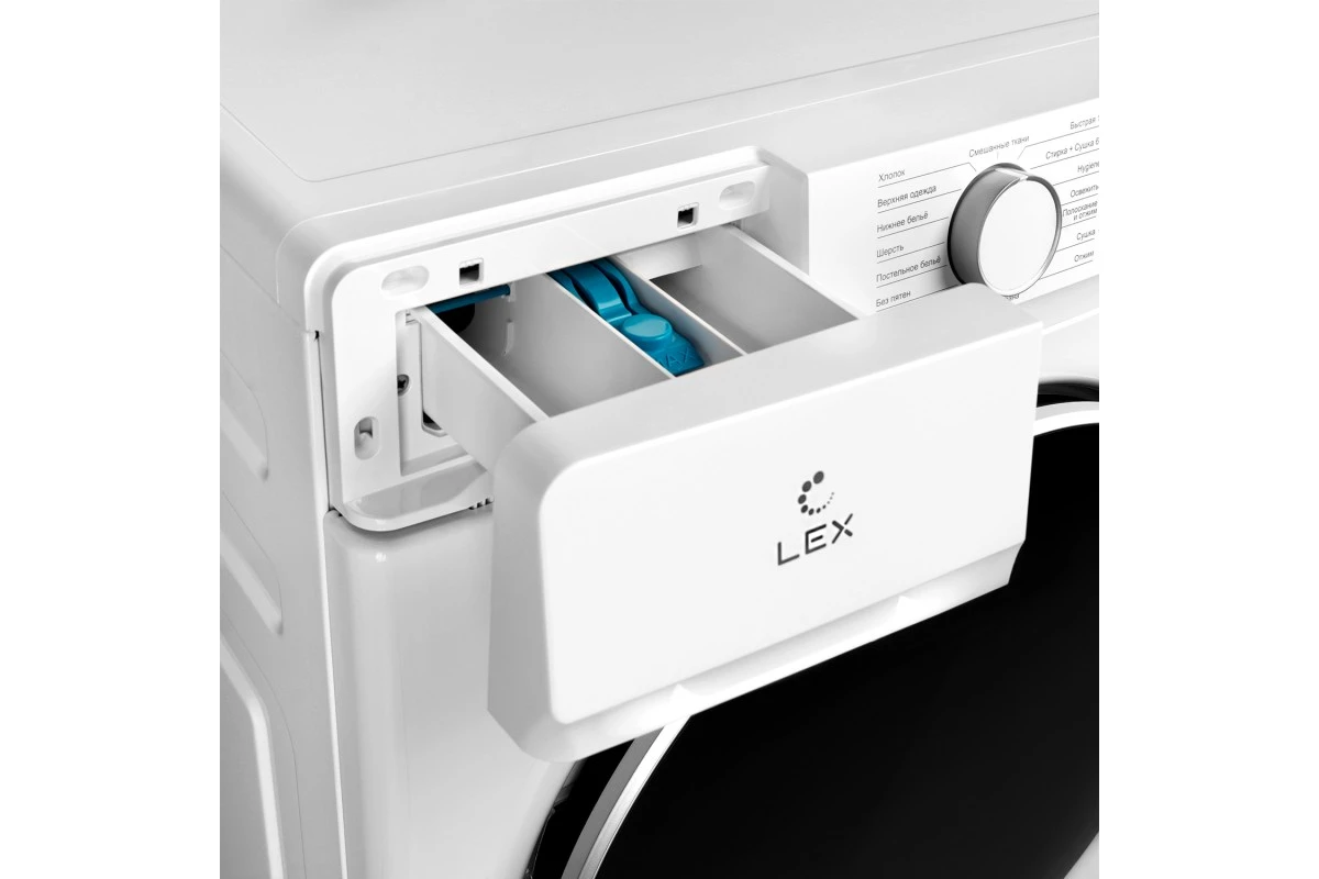 Стирально-сушильная машина с инвертором и паром LEX LWM12812WID