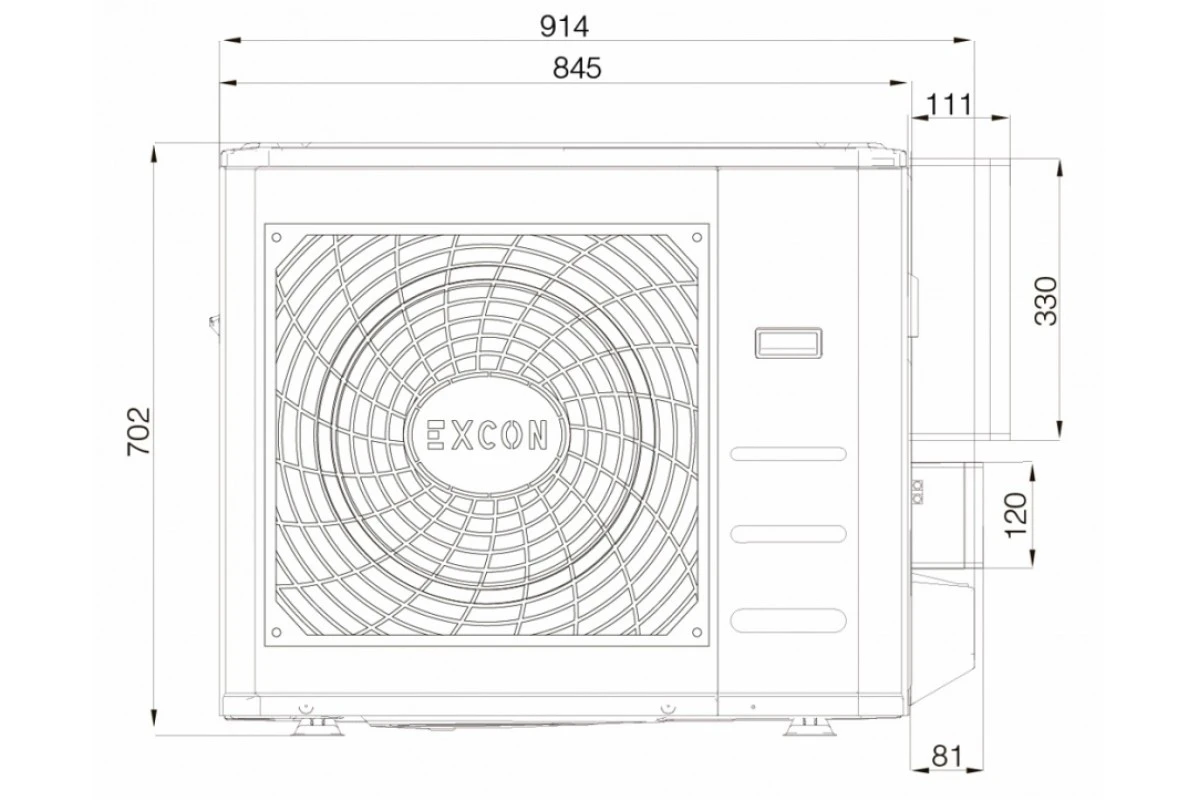 Напольно-потолочный кондиционер Excon CR-01-0712