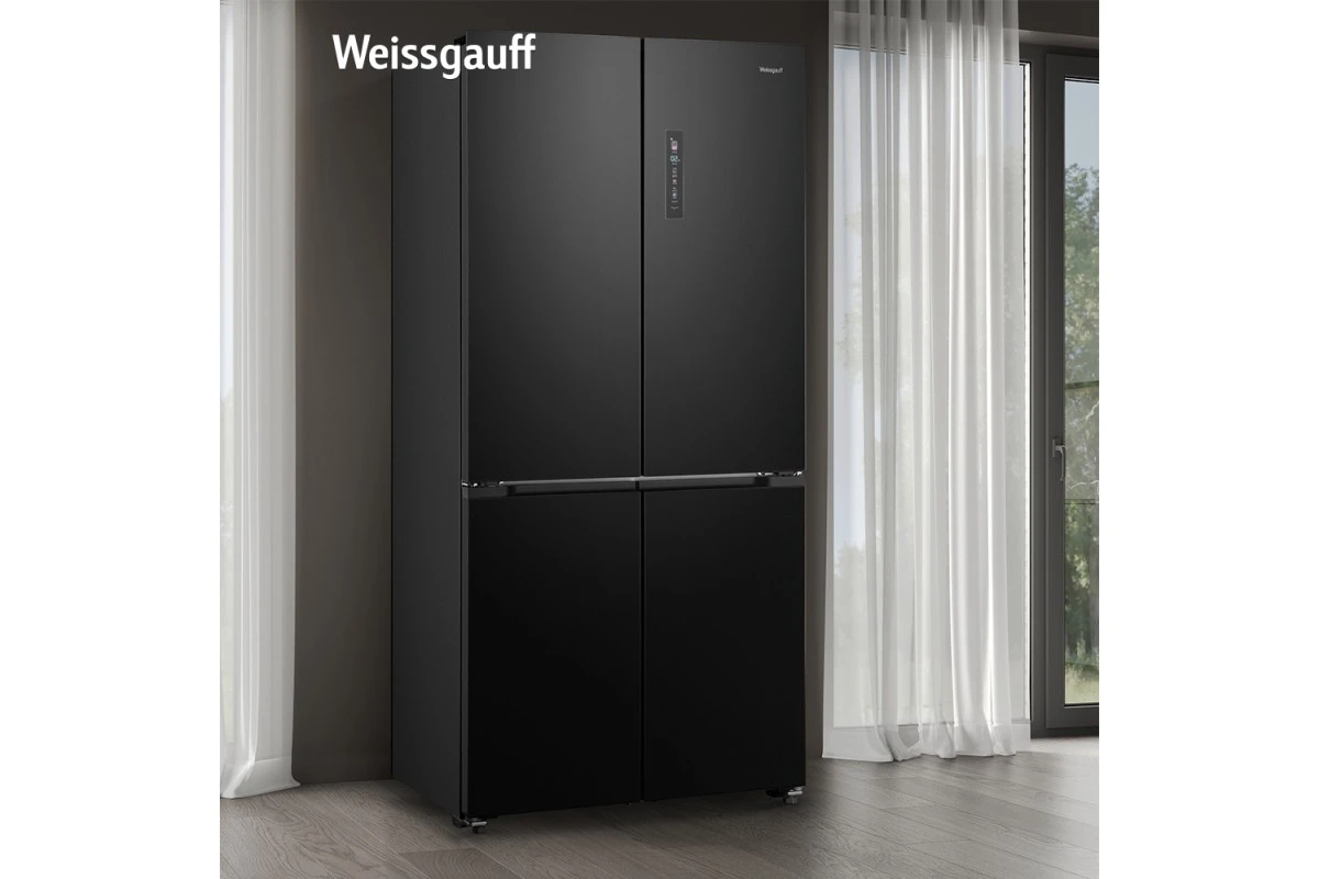 Отдельностоящий холодильник с инвертором Weissgauff WCD 510 Built-in Inverter NoFrost Dark Inox