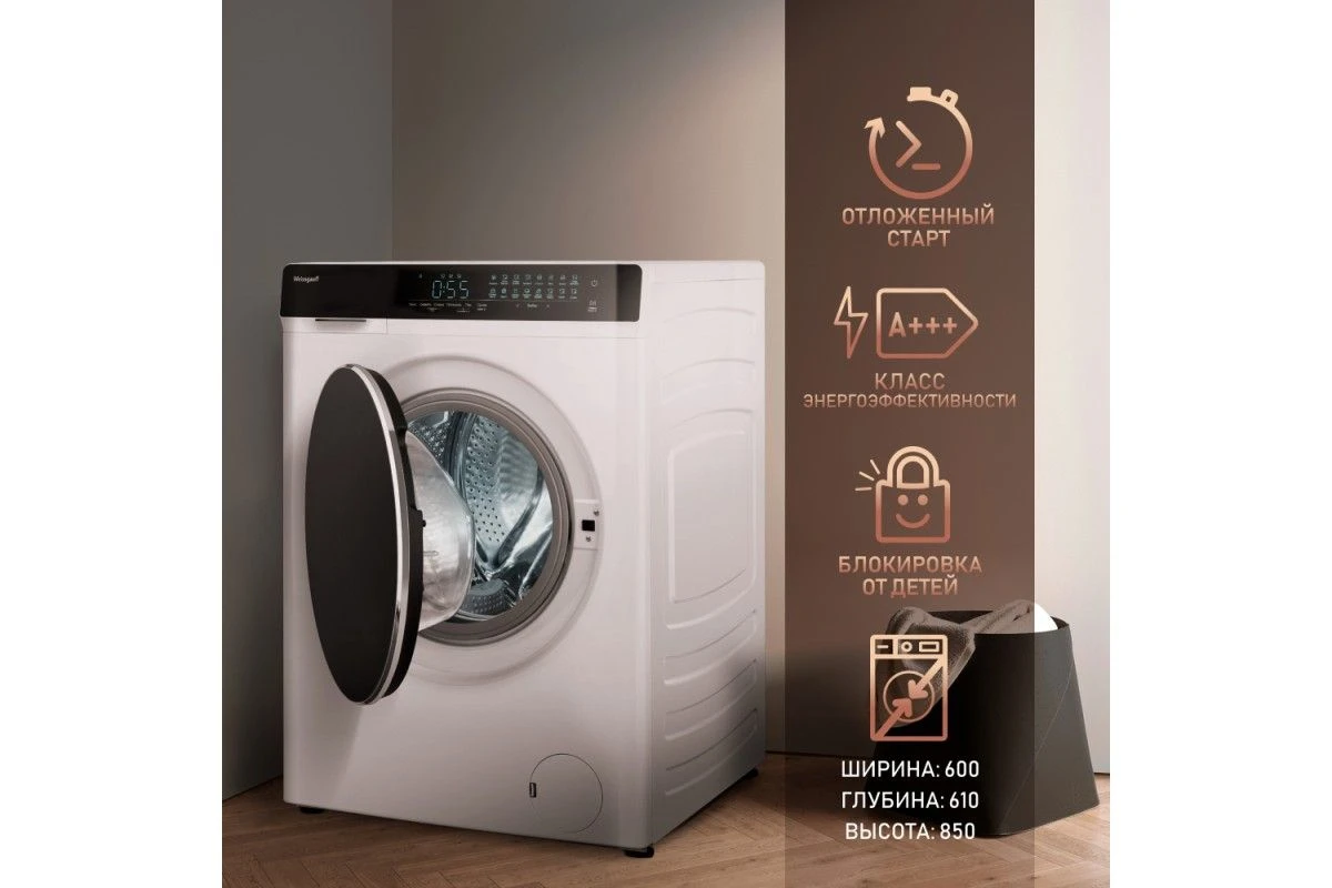 Стиральная машина с сушкой Weissgauff WMD 788 Touch Inverter Steam
