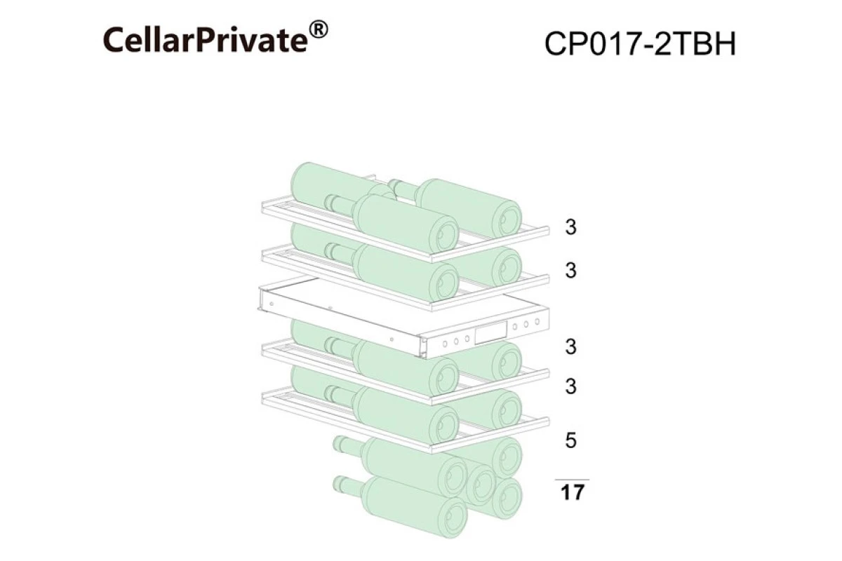 Винный шкаф Cellar Private CP017-2TBH