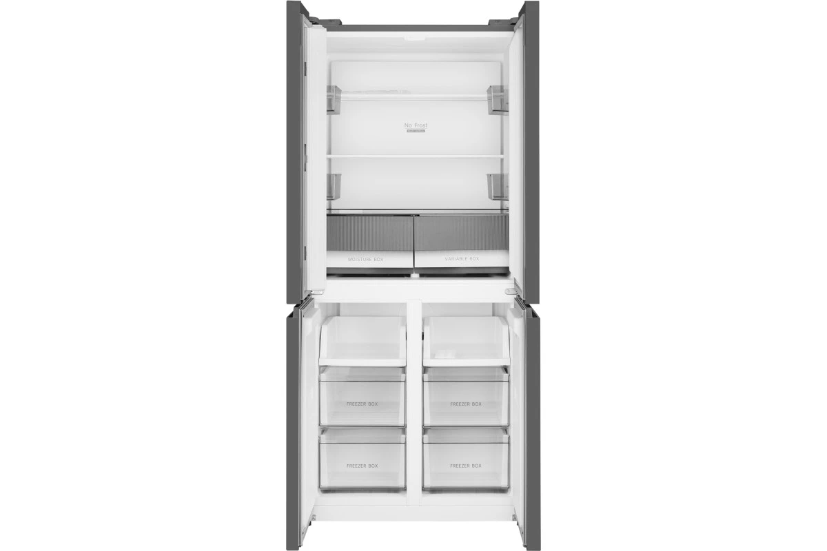 Отдельностоящий холодильник с инвертором Weissgauff WCD 450 Dark Grey NoFrost Inverter