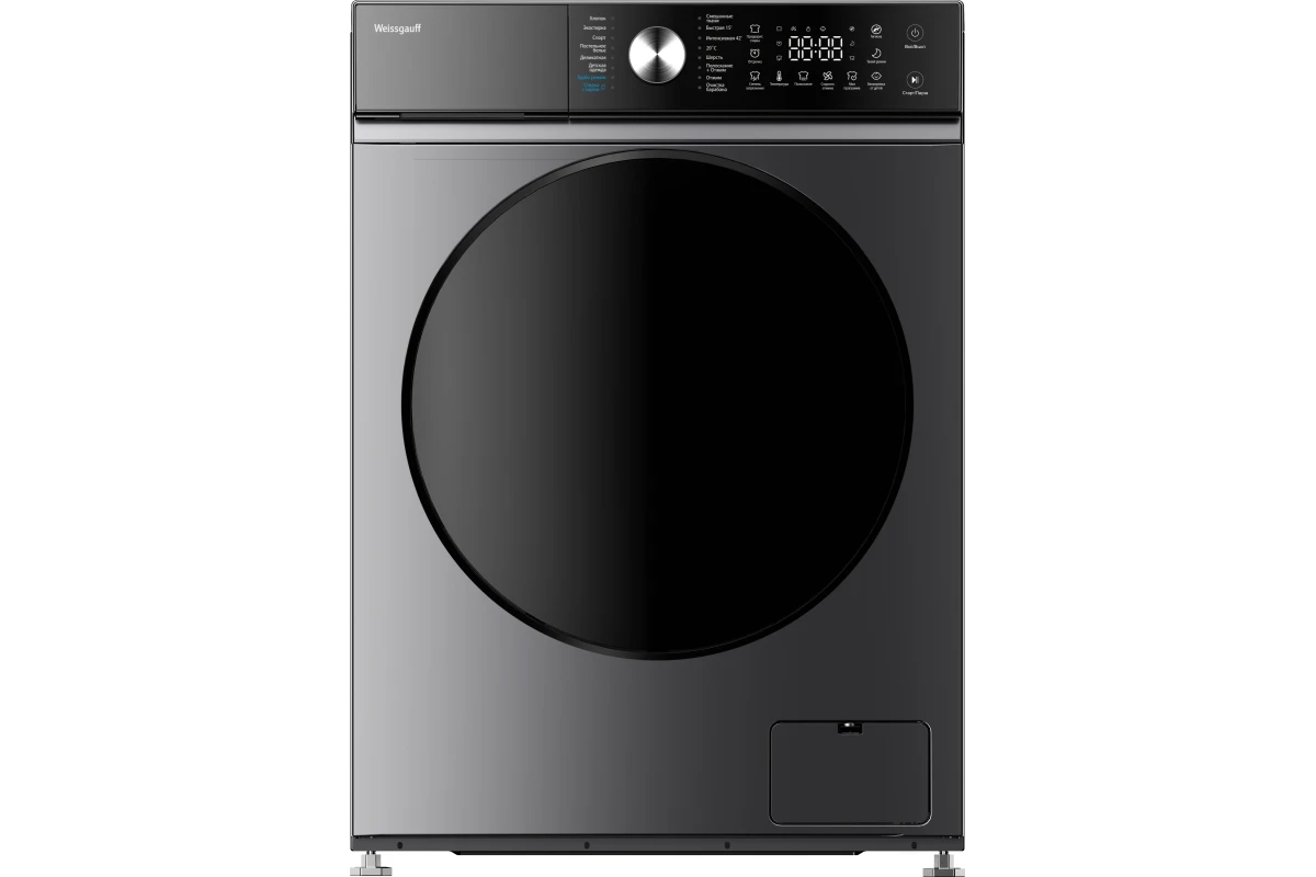 Стиральная машина с инвертором и паром Weissgauff WM 47147 DC Inverter Steam Silver